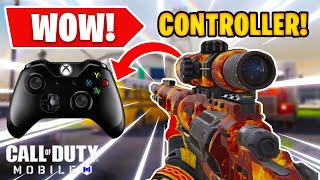 I used a CONTROLLER on COD Mobile and it was Awesome [upl. by Bushey]