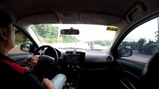 Mitsubishi Mirage Hatchback Head Rest POV GoPro Test [upl. by Desdemona]