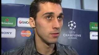 Alvaro Arbeloa after Real Madrids match with Olympique Lyon [upl. by Haek662]