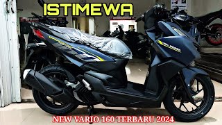 REVIEW VARIO 160 WARNA BARU 2024 VERSI CBS MATTE BLUE ISTIMEWA [upl. by Irroc772]