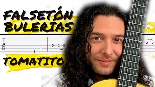 Falseta TOMATITO por BULERIAS con TABLATURA  TUTORIAL de guitarra flamenca [upl. by Arrekahs642]