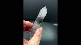 Twoended termination Quartz include Graphite artwork crystals rareminerals gemstone crystalgem [upl. by Norreg]