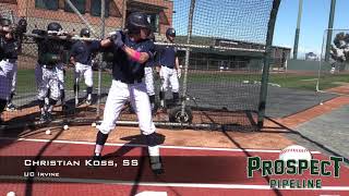 Christian Koss Prospect Video SS UC Irvine [upl. by Samalla403]