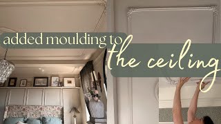 Added moulding to the CEILING again  DIY tutorial to bring your Parisian ceiling dreams to life [upl. by Irene]