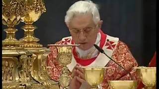 Pater Noster cantato da Benedetto XVI [upl. by Llerdnod]