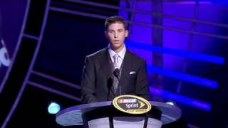 2010 Awards Ceremony  Denny Hamlin [upl. by Nesyt600]