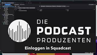 Podcastproduzenten Tutorial Einloggen bei Squadcast [upl. by Nylqcaj]