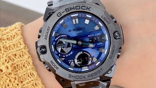 CASIO GSHOCK GSTB400  SLIMMEST GSTEEL  STEEL [upl. by Adnahs384]