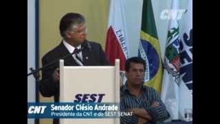 Clésio Andrade inaugura unidade do Sest Senat em Araxá Minas Gerais [upl. by Bartley]