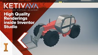 High Quality Renderings Inside Inventor Studio  Autodesk Virtual Academy [upl. by Homerus]