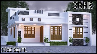 3 Bedroom 3D House Plan With Modern Elevation Design  3BHK Home Map  Gopal Architecture [upl. by Isabeau]