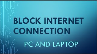 block Internet connection of any software in your pc [upl. by Brost560]