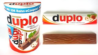 Ferrero DUPLO chocolate bars 10 Pack Limited Edition Deutsche Bahn [upl. by Aratahs]