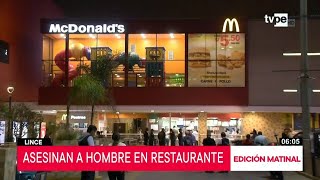 Lince hombre es asesinado en local de McDonalds [upl. by Weywadt837]