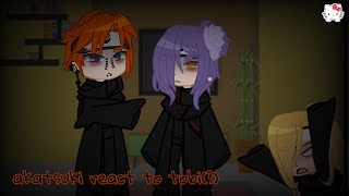 akatsuki react to tobi   Naruto Shippuden  Gacha Club  IVAN3 [upl. by Imelida985]