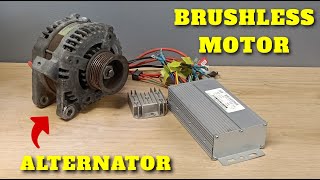 Turn Car Alternator Into Brushless Motor [upl. by Stanhope]