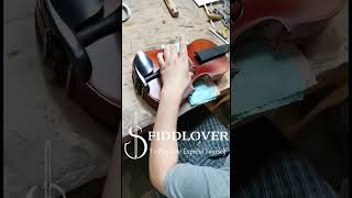 Install Violin Bridge Before Shipping violin violinmaker violinist music fiddlover [upl. by Auoh955]