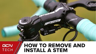 How To Remove And Install A Road Bike Stem [upl. by Ritchie]