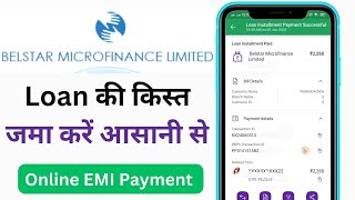 Belstar microfinance limited online payment  Belstar Finance belstar emi kaise bhare [upl. by Nosreve745]