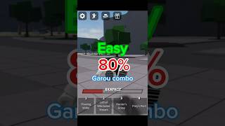 The Strongest Battlegrounds  80 Easy Garou combo 🌊🌌  combo roblox tsb [upl. by Alfredo752]