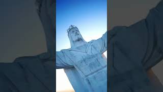 Świebodzin almost like in Rio De Janeiro fpv sunrise nostab jesus [upl. by Fairman]