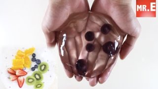 How to Make Edible Transparent Raindrop Fruits Salad Jelly [upl. by Dorehs]