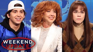 Weekend Update ft Heidi Gardner Marcello Hernández and Jane Wickline  SNL [upl. by Jonette]