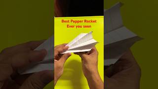 Notebook paper origami Rocket for kids  toddlers [upl. by Otrevlig]