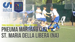 Pneuma Martano Lecce  St Maria della Libera Napoli  Finali Nazionali CSI 2022  Cat Ragazzi [upl. by Ahsetal]