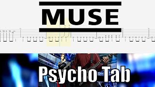 Muse  Psycho Guitar Cover Tab [upl. by Jozef416]