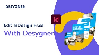 Desygner  InDesign  Design Integration For Everyone [upl. by Fablan974]