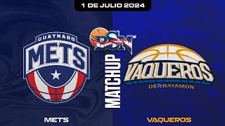 Vaqueros de Bayamón vs Mets de Guaynabo  VaquerosBSN 2024 [upl. by Aciamaj]