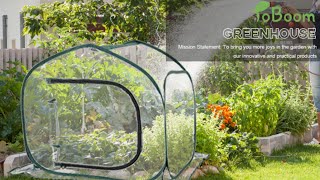 Mini Transparent Pop Up Greenhouse for Outdoor Backyard Gardens Portable Large Space and Durable [upl. by Hafler169]