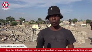 Houses demolished in Stoneridge  Churu Farm [upl. by Retsev]