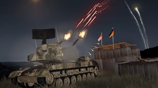 Flakpanzer Gepard in Action firing at Jet  SPAAG  Military Simulation  ArmA 3 [upl. by Nahraf102]