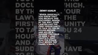 Denny Hamlin reveals the straw that broke the camels back with NASCAR [upl. by Levey]