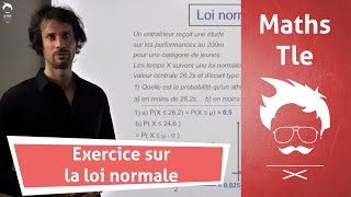 Révisions bac maths  exercice sur la loi normale [upl. by Nilyarg]