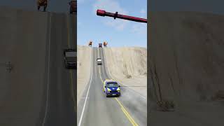 Dump trucks vs giant hammer part289 automobile india beamngdrive shortvideo shorts truckdriver [upl. by Lemal]