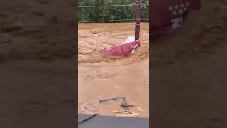 Hurricane Helene causes extreme flooding in Asheville North Carolina [upl. by Eilesor]