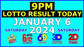 9pm Lotto Result Today January 6 2024 Saturday [upl. by Ivan472]