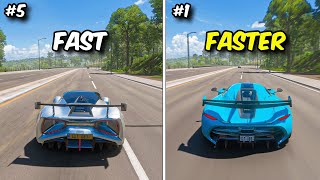 NEW Top 5 Fastest Non DLC Cars in Forza Horizon 5 [upl. by Diskin]