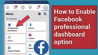 how to professional dashboard create  Facebook professional dashboard create [upl. by Larret497]