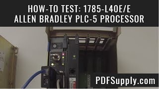 HowTo Troubleshoot 1785L40EE Allen Bradley PLC5 Processor CPU 5L40E Series E [upl. by Bently7]