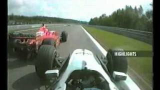 Häkkinen overtaking Schumacher [upl. by Aleicarg]