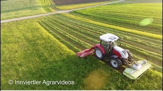 Gras mähen 2017  Steyr  Claas  Pöttinger [upl. by Seravaj]