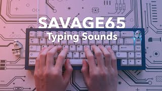 Gateron Ink Blacks  MT3 Godspeed GMK Oblivion EPBT BoW on Savage65 Typing Sounds [upl. by Einnek]