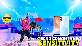 Tecno Camon 19 Neo Free Fire Sensitivity Setting [upl. by Casimir323]