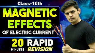 Magnetic Effects of Electric Current in 20 Minutes🔥 Class 10th  Rapid Revision  Prashant Kirad [upl. by Sukul]