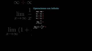 Matemáticas fácil explicación rápida operaciones con infinitos matematicabasica matematica maths [upl. by Legin476]