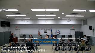 Pleasant Valley Town Board Budget Meeting 992024 [upl. by Atenik]